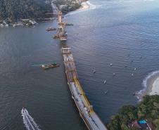 73% finalizada: relembre os principais passos da construção da Ponte de Guaratuba