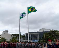 Cerimônia no Palácio Iguaçu celebra a independência e o início da Semana da Pátria