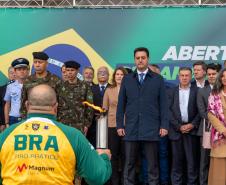 Cerimônia no Palácio Iguaçu celebra a independência e o início da Semana da Pátria