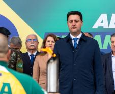 Cerimônia no Palácio Iguaçu celebra a independência e o início da Semana da Pátria