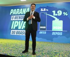 Ratinho Junior sanciona lei que reduz IPVA no Paraná e garante menor alíquota do Brasil