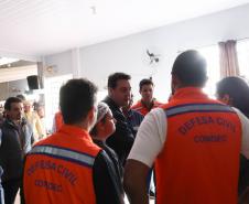 Em Rio Bonito do Iguaçu, Ratinho Junior anuncia força-tarefa para reconstrução das casas