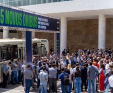 Cidades da Região Metropolitana de Curitiba ganham 115 novos ônibus para transporte coletivo