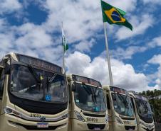 Cidades da Região Metropolitana de Curitiba ganham 115 novos ônibus para transporte coletivo