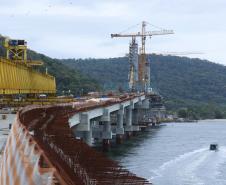 Ponte de Guaratuba chega a 80% de execução e obras seguem em ritmo acelerado