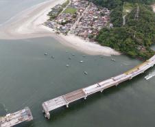 Ponte de Guaratuba chega a 80% de execução e obras seguem em ritmo acelerado