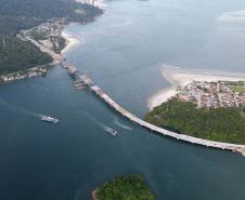 Ponte de Guaratuba chega a 80% de execução e obras seguem em ritmo acelerado