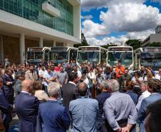 Cidades da Região Metropolitana de Curitiba ganham 115 novos ônibus para transporte coletivo