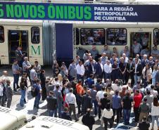 Cidades da Região Metropolitana de Curitiba ganham 115 novos ônibus para transporte coletivo