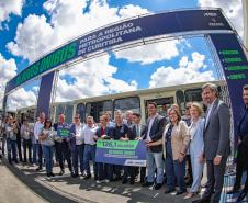 Cidades da Região Metropolitana de Curitiba ganham 115 novos ônibus para transporte coletivo