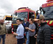Em Rio Bonito do Iguaçu, Ratinho Junior anuncia força-tarefa para reconstrução das casas