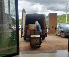 Estado coordena entrega de mais de uma tonelada de medicamentos e insumos a Rio Bonito do Iguaçu