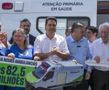 Governador entrega 150 ambulâncias com UTIs para todas as regiões do Paraná