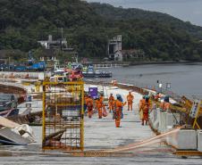 Com grande avanço no trecho estaiado, Ponte de Guaratuba chega a 85% de execução