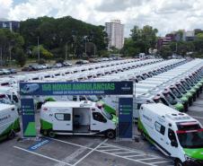 Governador entrega 150 ambulâncias com UTIs para todas as regiões do Paraná