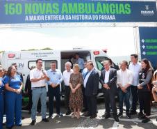 Governador entrega 150 ambulâncias com UTIs para todas as regiões do Paraná