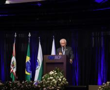 Piana participa da posse do novo presidente da Associação Comercial do Paraná