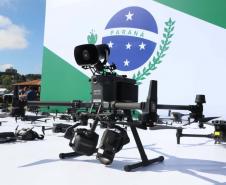 Ratinho Junior entrega 243 drones para monitoramento aéreo das forças de segurança do Paraná