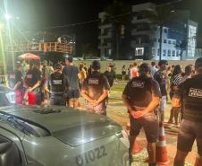 Atuação integrada das forças de segurança no Carnaval reduz roubos em 44% e furtos em 32% no Litoral do Paraná