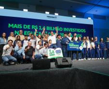 O governador Carlos Massa Ratinho Junior e o secretário de Educação, Roni Miranda, anunciam nesta quinta-feira (5) no Seminário de Diretores da rede estadual novos investimentos do programa Escola Mais Bonita, em Foz do Iguaçu.