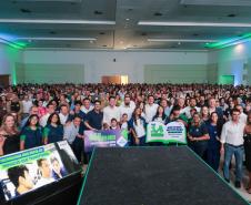 O governador Carlos Massa Ratinho Junior e o secretário de Educação, Roni Miranda, anunciam nesta quinta-feira (5) no Seminário de Diretores da rede estadual novos investimentos do programa Escola Mais Bonita, em Foz do Iguaçu.