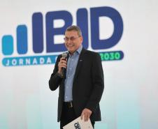 O vice-governador Darci Piana participa nesta segunda-feira (9) do lançamento da Jornada Paraná IBID 2030. Foto: Geraldo Bubniak/AEN