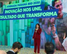 O vice-governador Darci Piana participa nesta segunda-feira (9) do lançamento da Jornada Paraná IBID 2030. Foto: Geraldo Bubniak/AEN