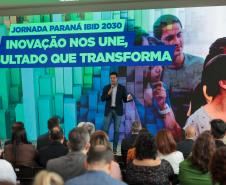 O vice-governador Darci Piana participa nesta segunda-feira (9) do lançamento da Jornada Paraná IBID 2030. Foto: Geraldo Bubniak/AEN