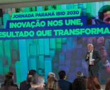 O vice-governador Darci Piana participa nesta segunda-feira (9) do lançamento da Jornada Paraná IBID 2030. Foto: Geraldo Bubniak/AEN