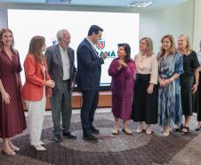 O governador Carlos Massa Ratinho Junior recebe nesta segunda-feira (23) representantes do Grupo Mulheres do Brasil.