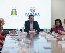 O governador Carlos Massa Ratinho Junior recebe nesta segunda-feira (23) representantes do Grupo Mulheres do Brasil.