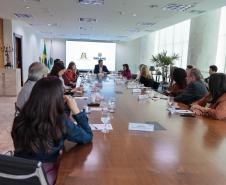 O governador Carlos Massa Ratinho Junior recebe nesta segunda-feira (23) representantes do Grupo Mulheres do Brasil.