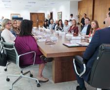 O governador Carlos Massa Ratinho Junior recebe nesta segunda-feira (23) representantes do Grupo Mulheres do Brasil.