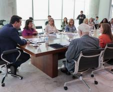 O governador Carlos Massa Ratinho Junior recebe nesta segunda-feira (23) representantes do Grupo Mulheres do Brasil.