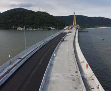 Começam as obras de pavimentação do tabuleiro da Ponte de Guaratuba