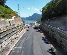Ponte de Guaratuba inicia revestimento em concreto asfáltico dos acessos