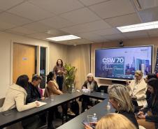 Paraná fortalece cooperação internacional e encerra participação na CSW70 com agenda de políticas públicas para mulheres