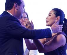 Governador Carlos Massa Ratinho Júnior participou nesta terça-feira (3) do evento Paraná Unido pelas Mulheres - As Protagonistas, no Teatro Guaíra.