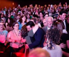 Governador Carlos Massa Ratinho Júnior participou nesta terça-feira (3) do evento Paraná Unido pelas Mulheres - As Protagonistas, no Teatro Guaíra.