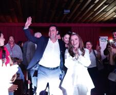 Governador Carlos Massa Ratinho Júnior participou nesta terça-feira (3) do evento Paraná Unido pelas Mulheres - As Protagonistas, no Teatro Guaíra.