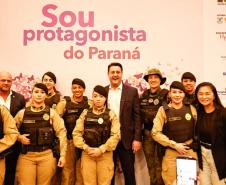 Governador Carlos Massa Ratinho Júnior participou nesta terça-feira (3) do evento Paraná Unido pelas Mulheres - As Protagonistas, no Teatro Guaíra.
