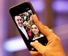 Governador Carlos Massa Ratinho Júnior participou nesta terça-feira (3) do evento Paraná Unido pelas Mulheres - As Protagonistas, no Teatro Guaíra.