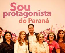 Governador Carlos Massa Ratinho Júnior participou nesta terça-feira (3) do evento Paraná Unido pelas Mulheres - As Protagonistas, no Teatro Guaíra.