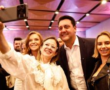 Governador Carlos Massa Ratinho Júnior participou nesta terça-feira (3) do evento Paraná Unido pelas Mulheres - As Protagonistas, no Teatro Guaíra.