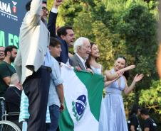 Governador Ratinho Junior inaugura a Ponte de Guaratuba, antigo sonho dos paranaenses
