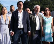 Governador Ratinho Junior inaugura a Ponte de Guaratuba, antigo sonho dos paranaenses