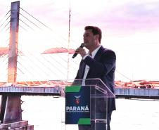Governador Ratinho Junior inaugura a Ponte de Guaratuba, antigo sonho dos paranaenses