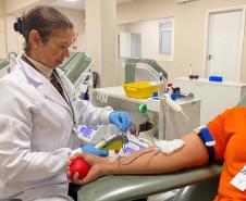 Junho Vermelho: Hemepar reforça pedido de doação de sangue dos tipos O+ e O-