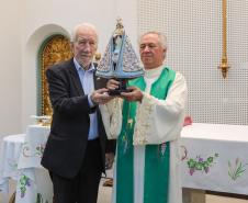 O vice governador Darci Piana participa nesta terca-feira (27), de missa com a Nossa Senhora do Rocio, Padroeira do Paraná