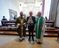 O vice governador Darci Piana participa nesta terca-feira (27), de missa com a Nossa Senhora do Rocio, Padroeira do Paraná